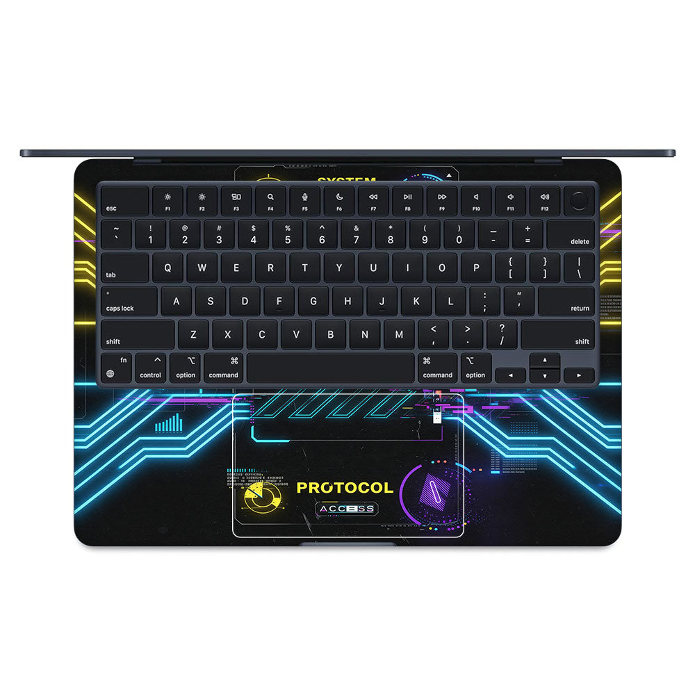 System Protocol MacBook Air 13 M4 2025 3D Laptop Skin