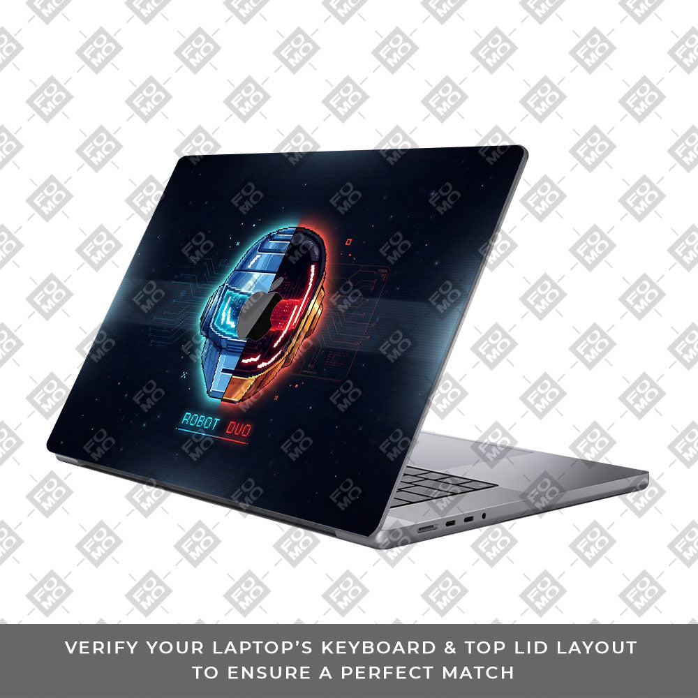 Robot Duo MacBook Neo 3D Laptop Skin