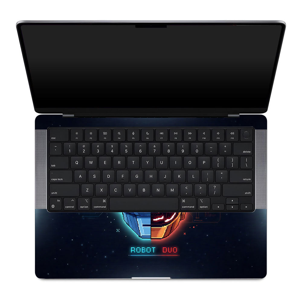 Robot Duo MacBook Pro 14 M1, M2, M3, M4 2021-2024 3D Laptop Skin