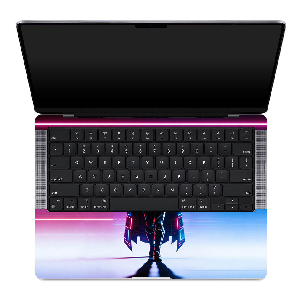 Superhero Neon Streaks MacBook Pro 14 M1, M2, M3, M4 2021-2024 3D Laptop Skin