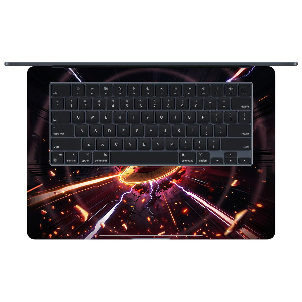 One Piece Fire Hat MacBook Air 15 M3 2024 3D Laptop Skin