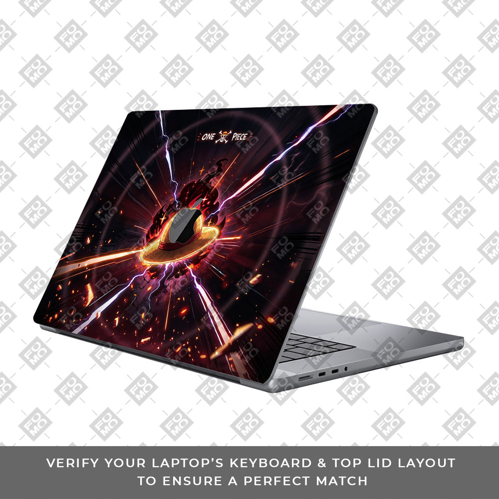 One Piece Fire Hat MacBook Pro 13 Intel 2020 3D Laptop Skin