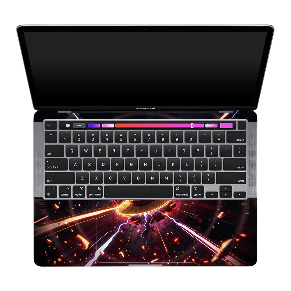 One Piece Fire Hat MacBook Pro 13 Intel 2020 3D Laptop Skin