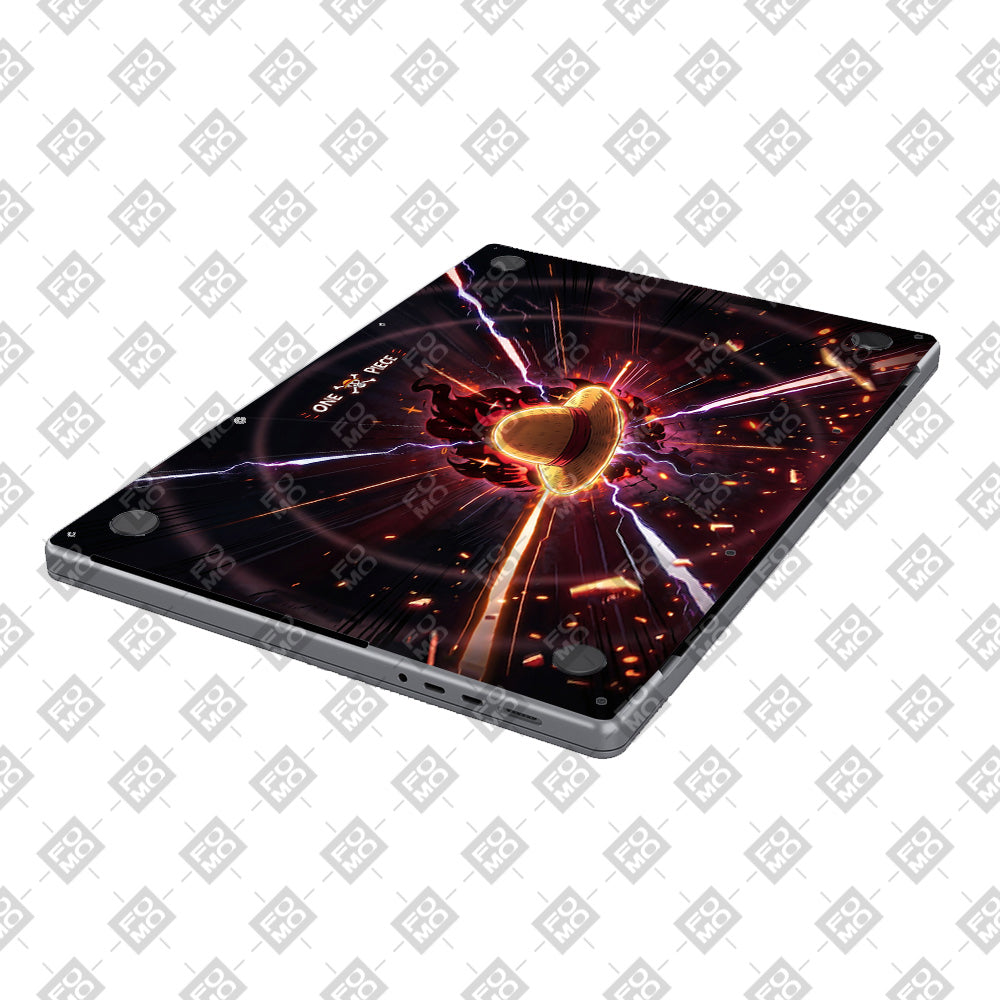 One Piece Fire Hat MacBook Pro 13 Intel 2020 3D Laptop Skin