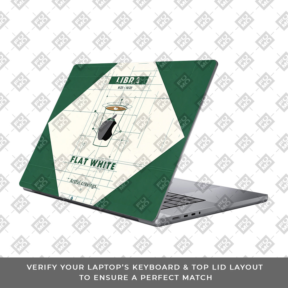 Libra Flat White MacBook Pro 13 M1 2020 3D Laptop Skin