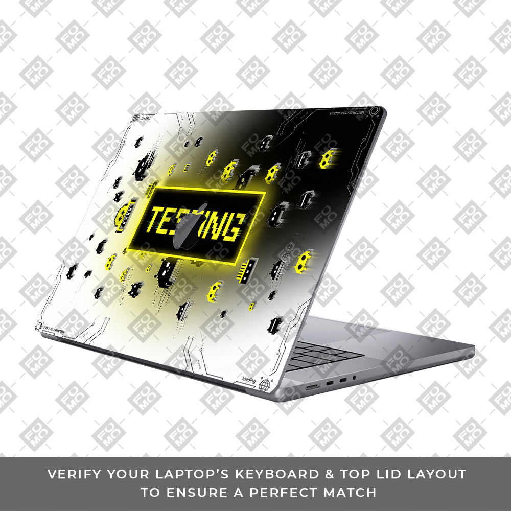 Testing Under Attack MacBook Pro 13 M2 2022 3D Laptop Skin