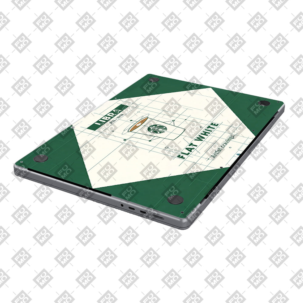 Libra Flat White MacBook Pro 13 M2 2022 3D Laptop Skin