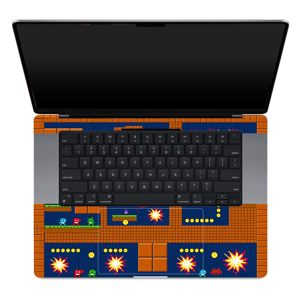 Pixelated Retro Arcade MacBook Pro 16 M1, M2, M3, M4 2021-2024 3D Laptop Skin