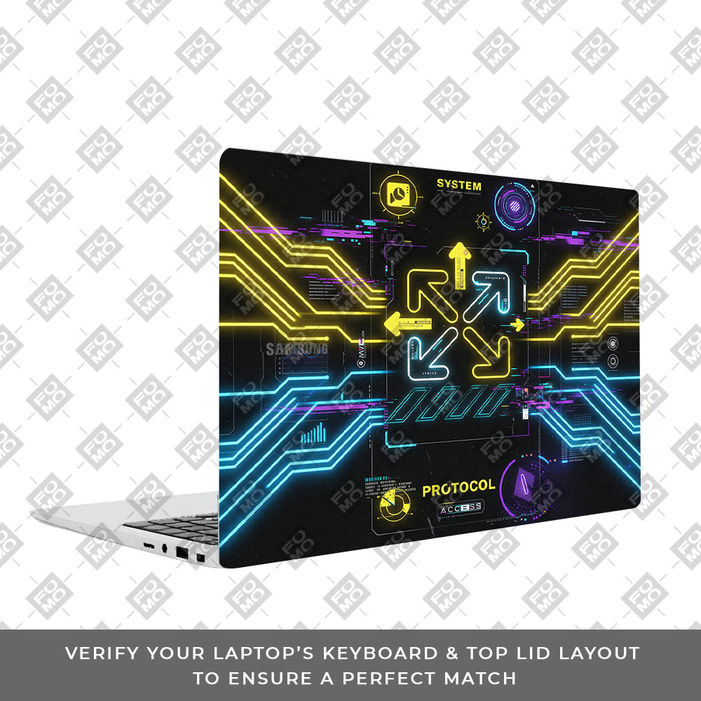 System Protocol Samsung Galaxy Book 4 15.6 3D Laptop Skin