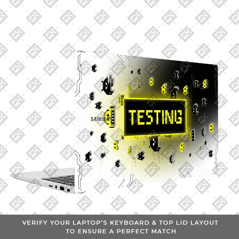 Testing Under Attack Samsung Galaxy Book 4 15.6 3D Laptop Skin