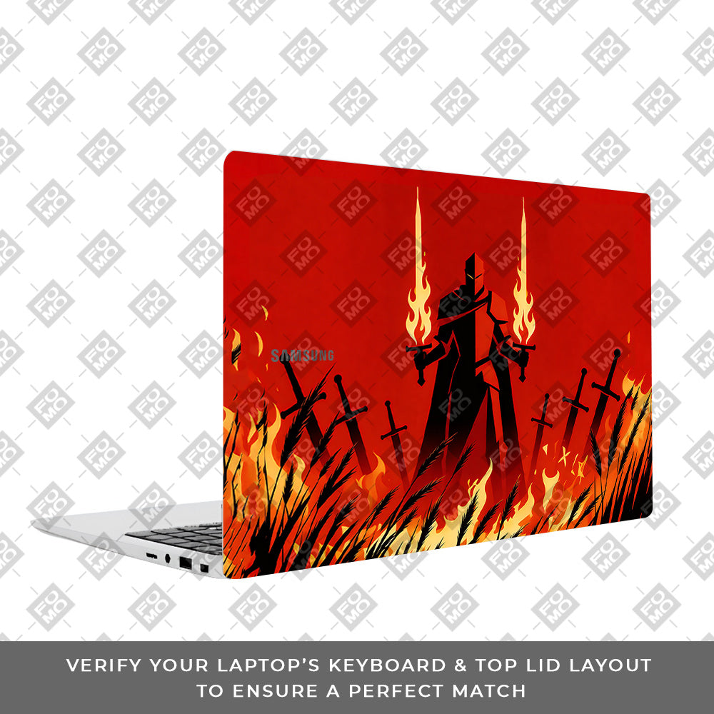 Knight of Flames Samsung Galaxy Book 4 15.6 3D Laptop Skin