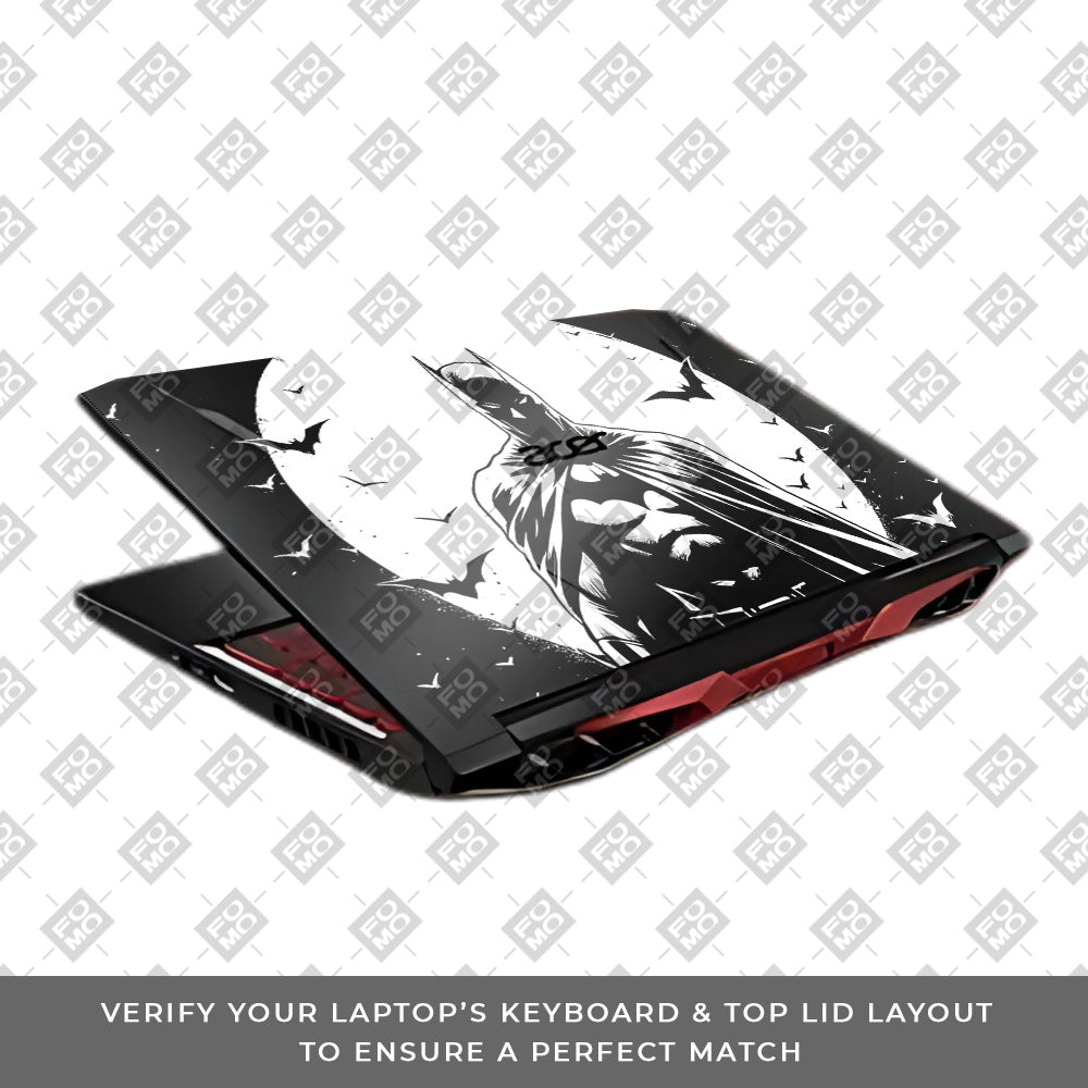 Transparent Dark Knight Moon Rise Acer Nitro 5 AN515 45, 55, 57 Laptop Skin