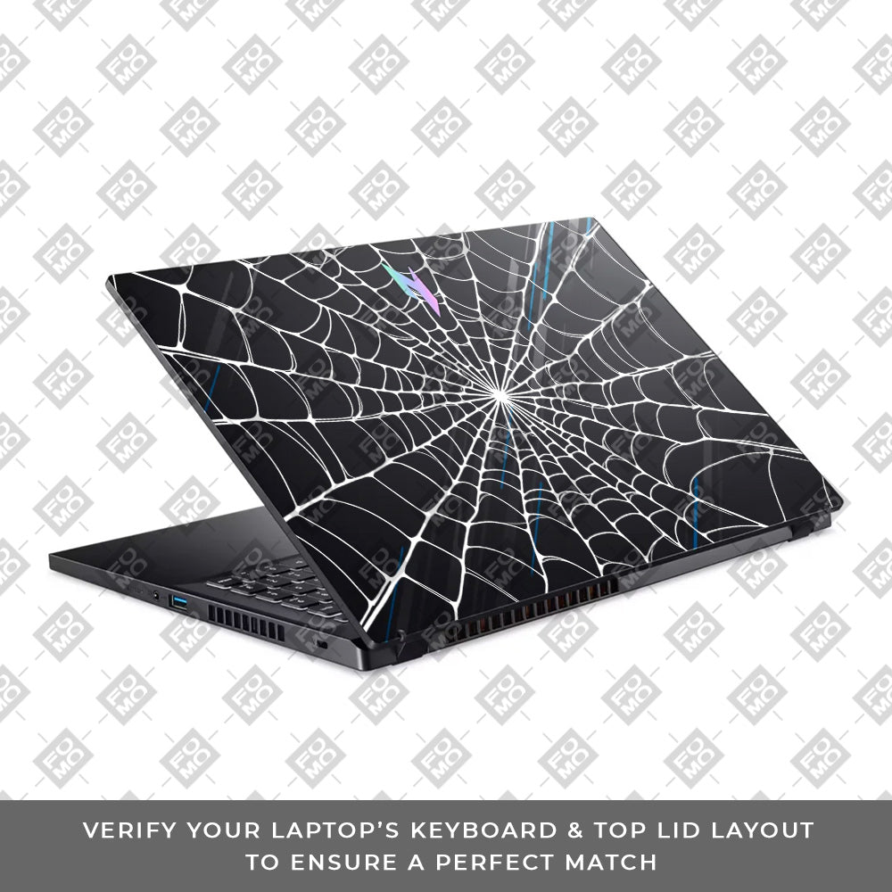 Transparent Spider Web Vortex Acer Nitro V ANV15 51 55CA Laptop Skin