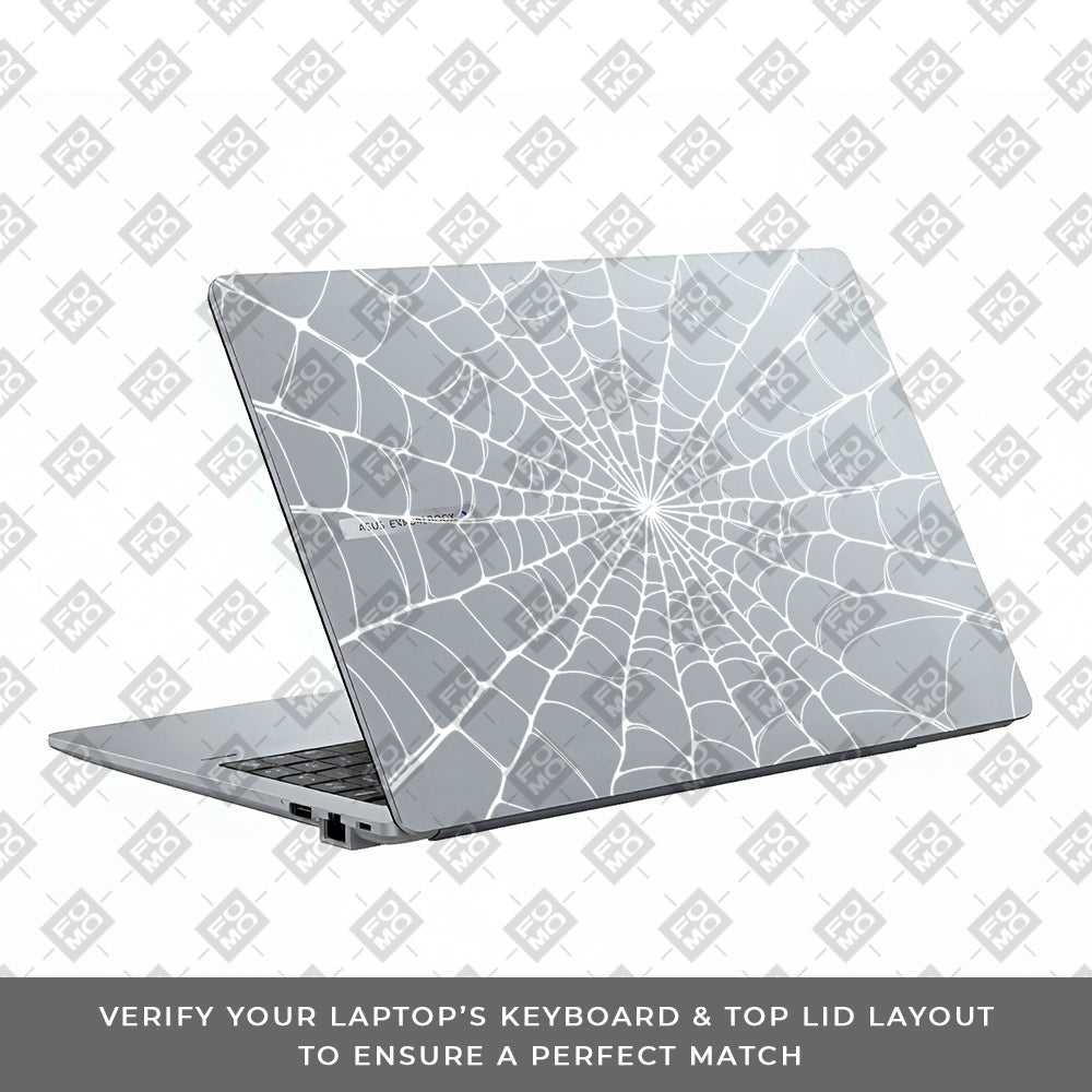 Transparent Spider Web Vortex Asus ExpertBook P1503 Laptop Skin