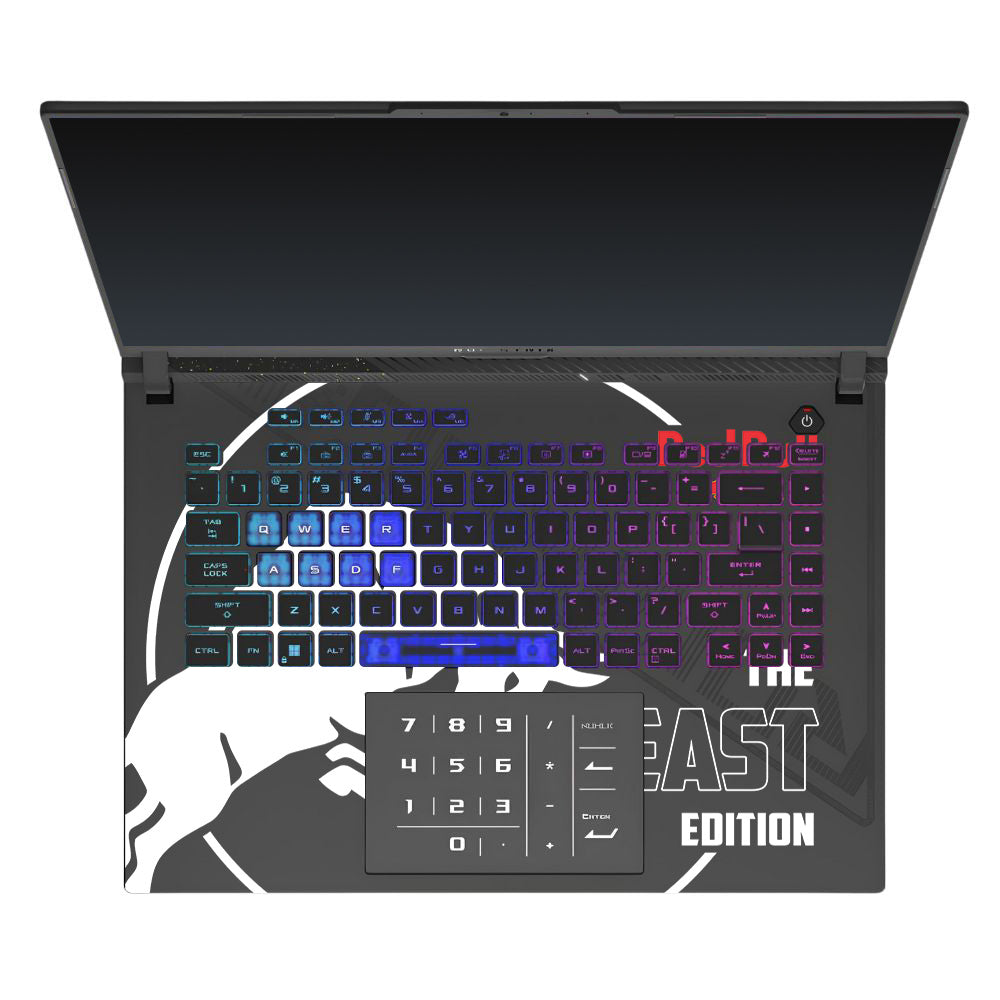 Transparent Red Bull Energy Asus ROG Strix G16 G614J Laptop Skin