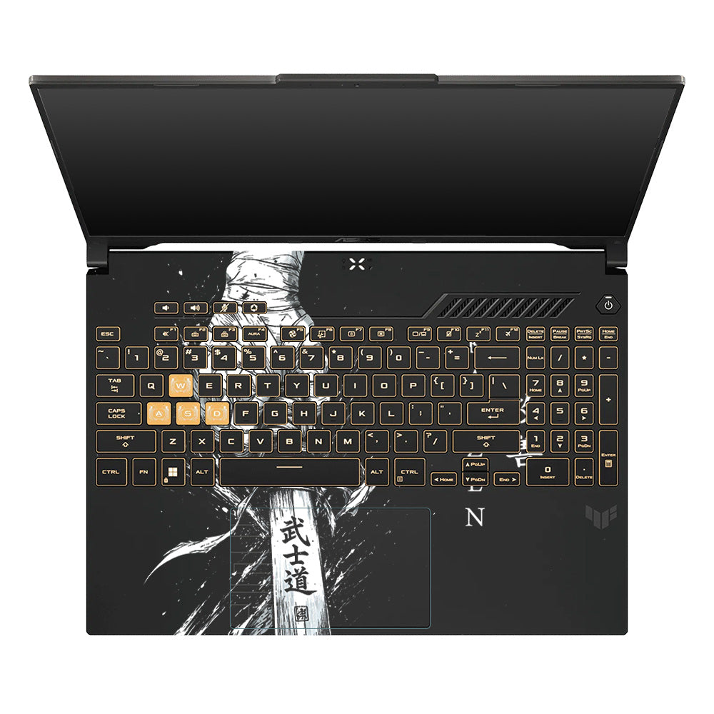 Transparent Kaizen Samurai Sword Asus TUF Gaming F16 and TUF Gaming A16 Laptop Skin