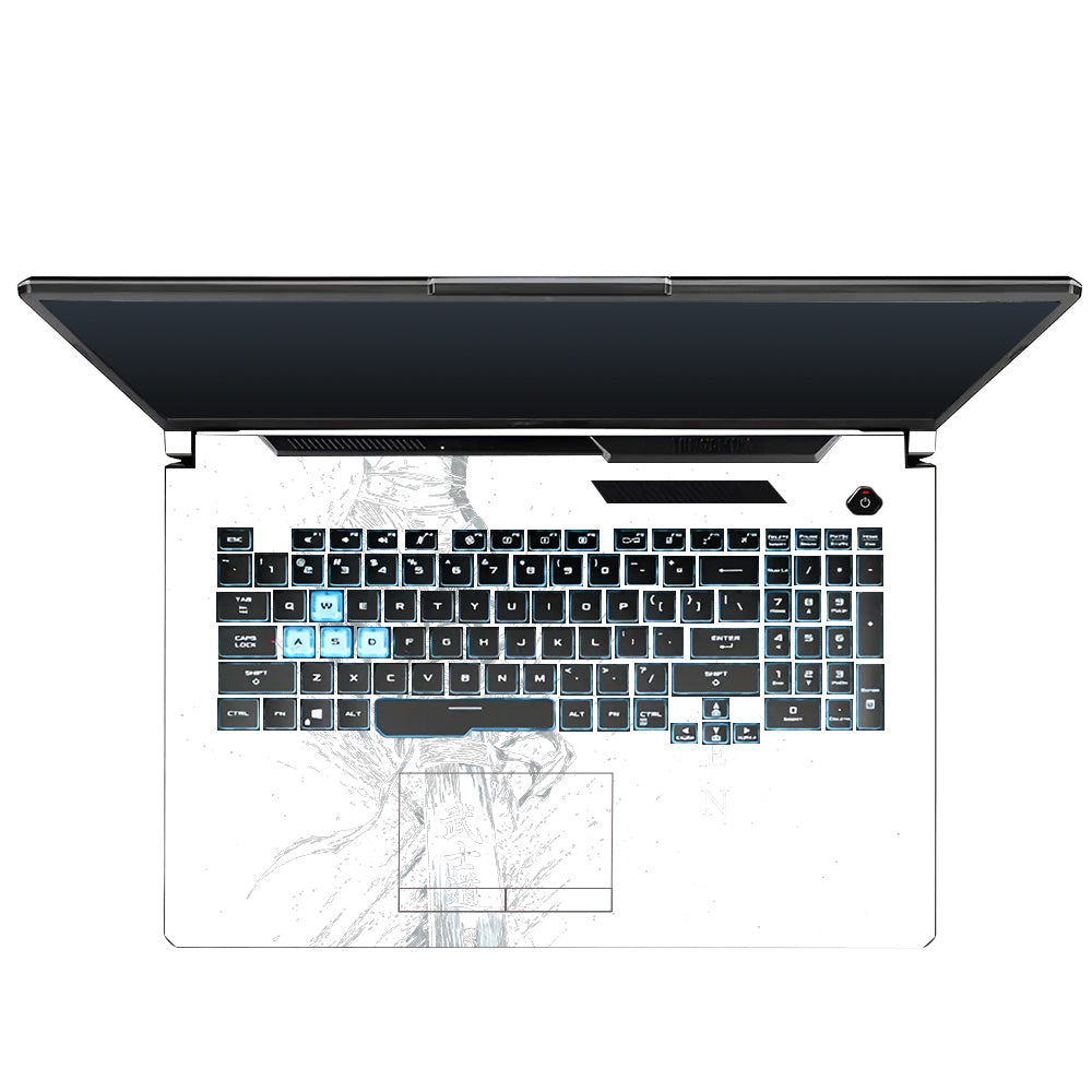 Transparent Kaizen Samurai Sword Asus TUF Gaming F17 FX706 Laptop Skin