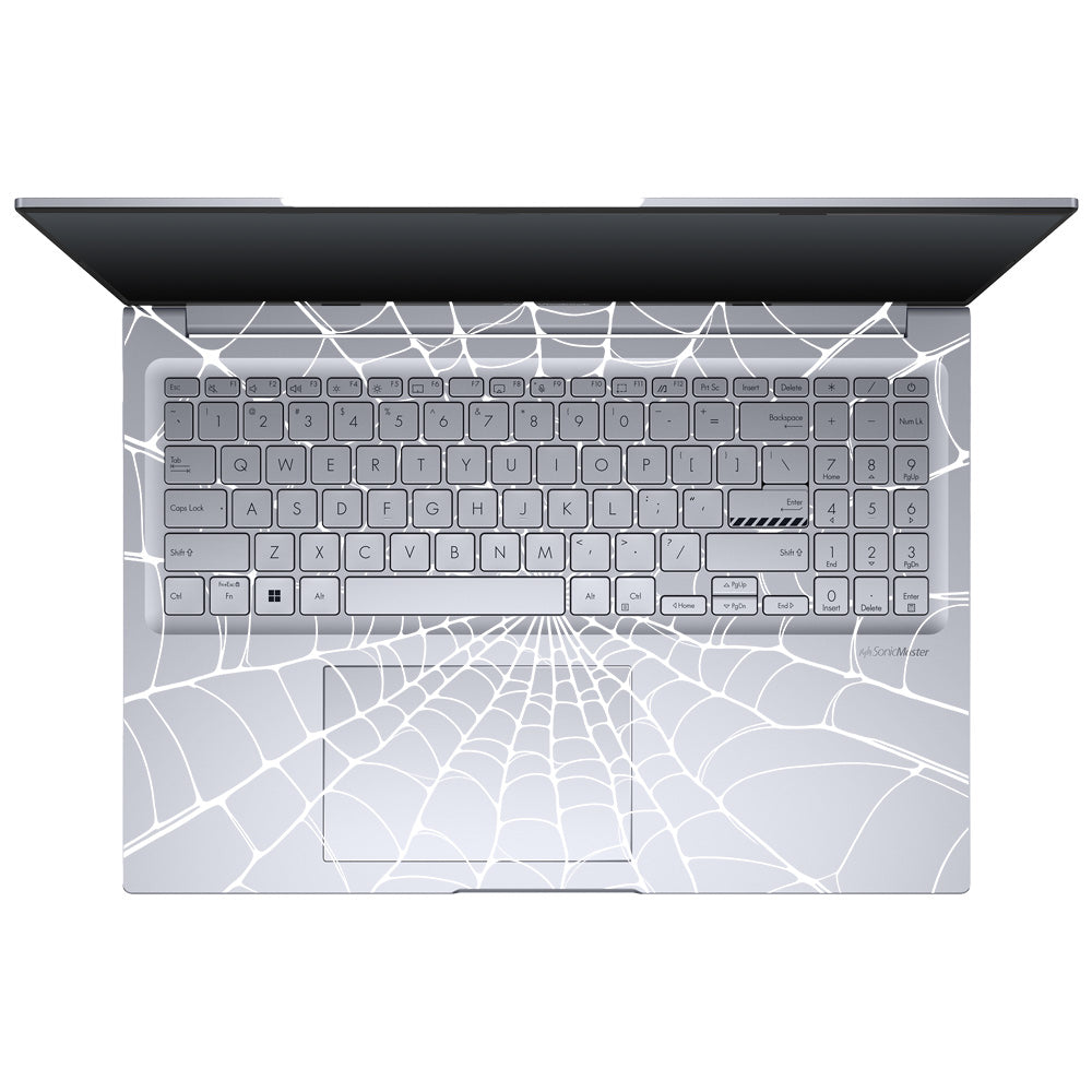 Transparent Spider Web Vortex Asus Vivobook 16 X1605V Laptop Skin