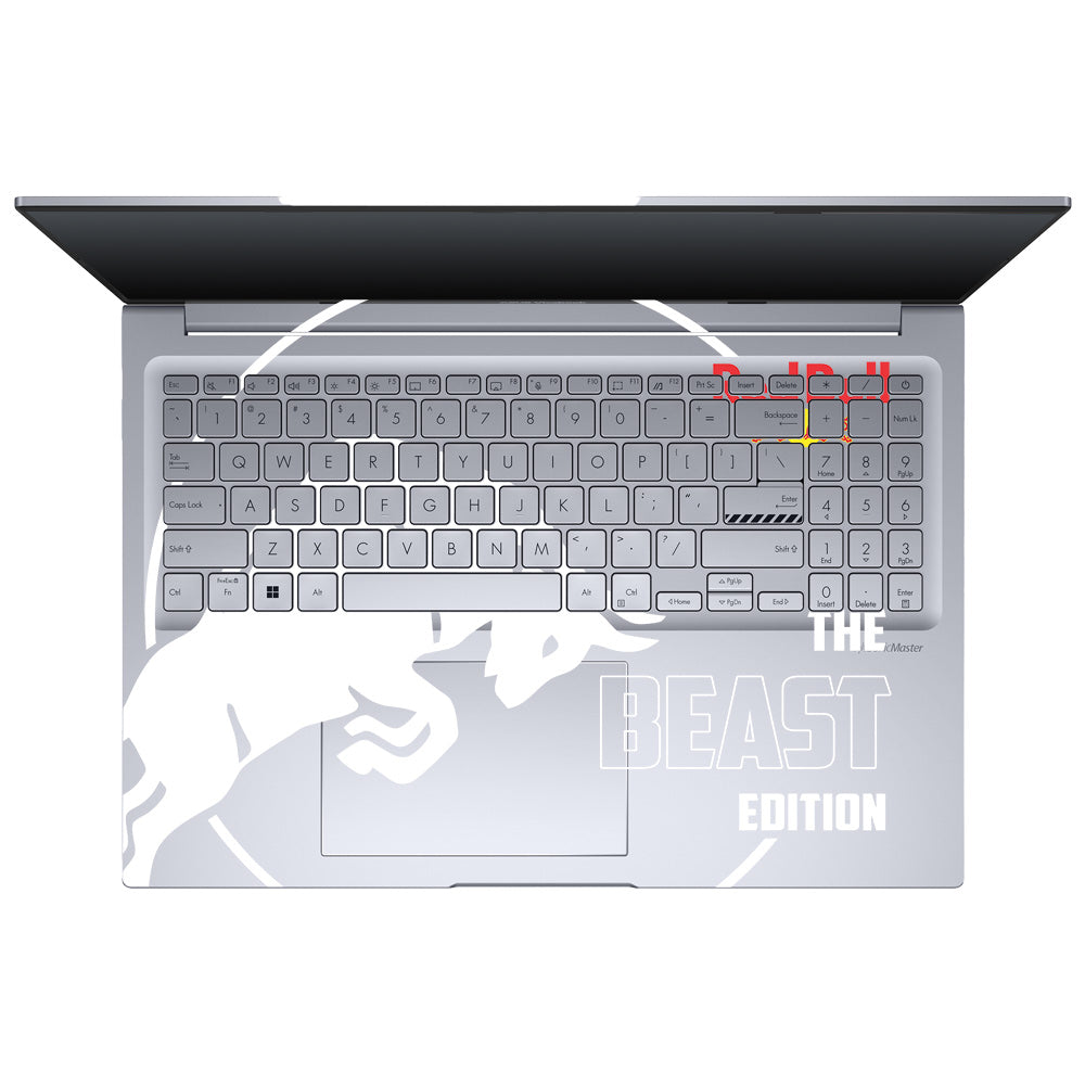 Transparent Red Bull Energy Asus Vivobook 16 X1605V Laptop Skin