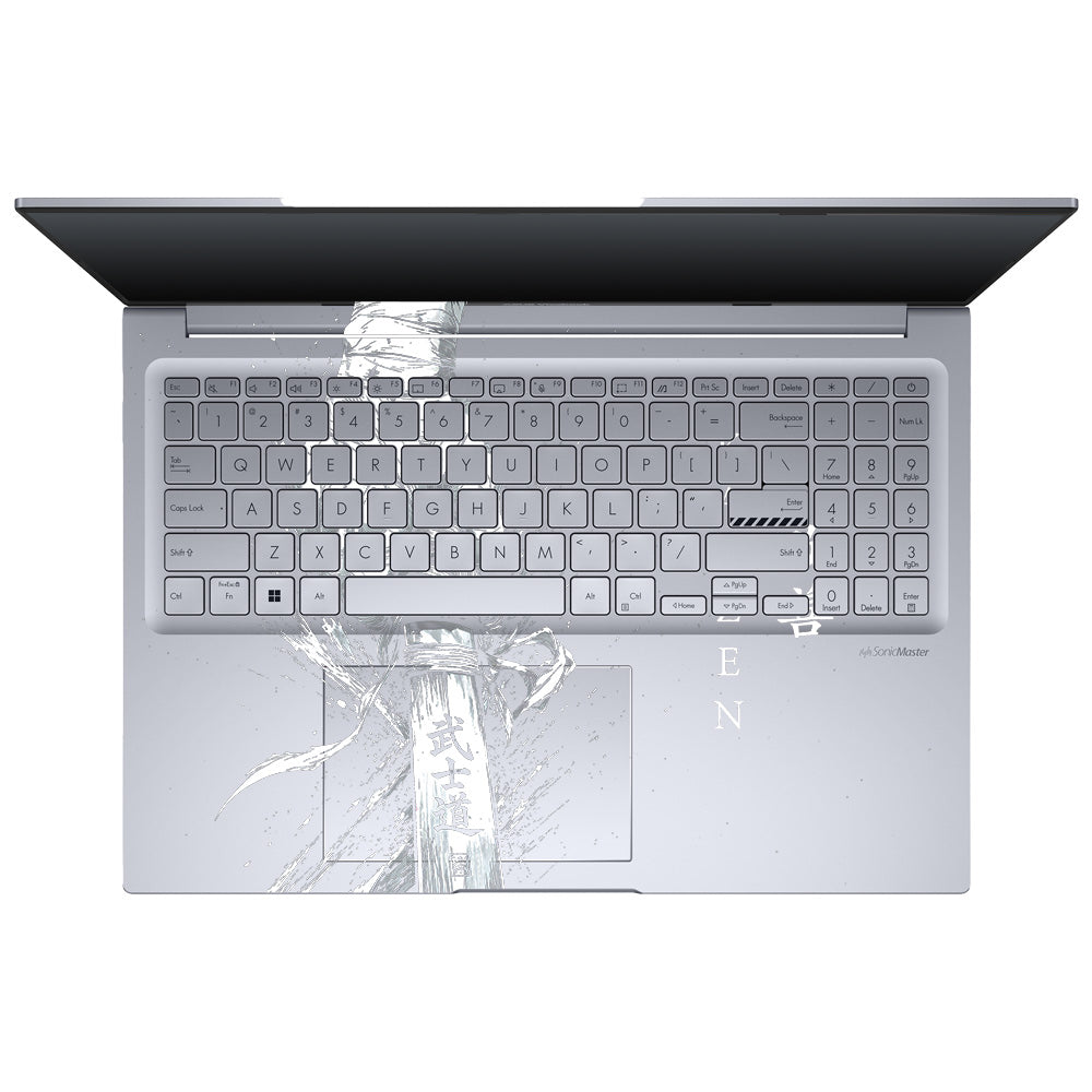 Transparent Kaizen Samurai Sword Asus Vivobook 16 X1605V Laptop Skin