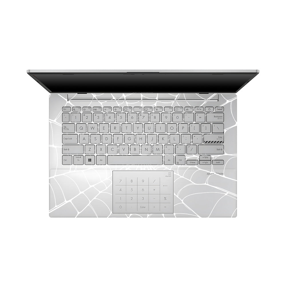 Transparent Spider Web Vortex Asus Vivobook 16X M1603QA Laptop Skin