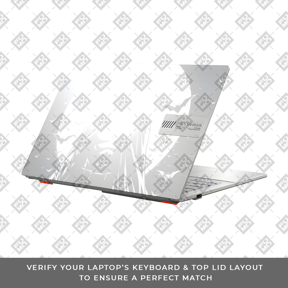 Transparent Dark Knight Moon Rise Asus Vivobook 16X M1603QA Laptop Skin