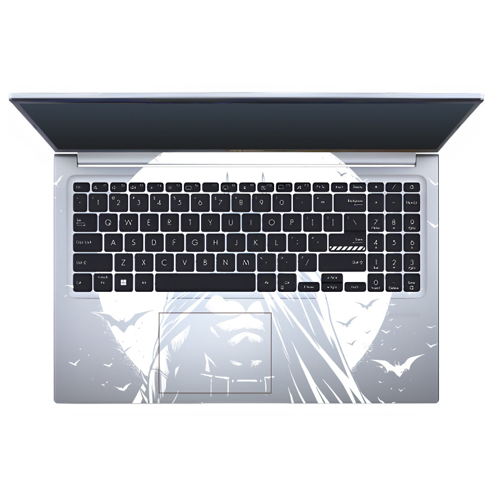 Transparent Dark Knight Moon Rise Asus Vivobook 15 X1502ZA Laptop Skin