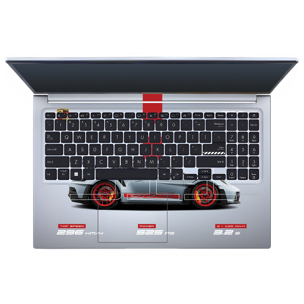 Transparent Porsche 911 Performance Asus Vivobook 15 X1502ZA Laptop Skin