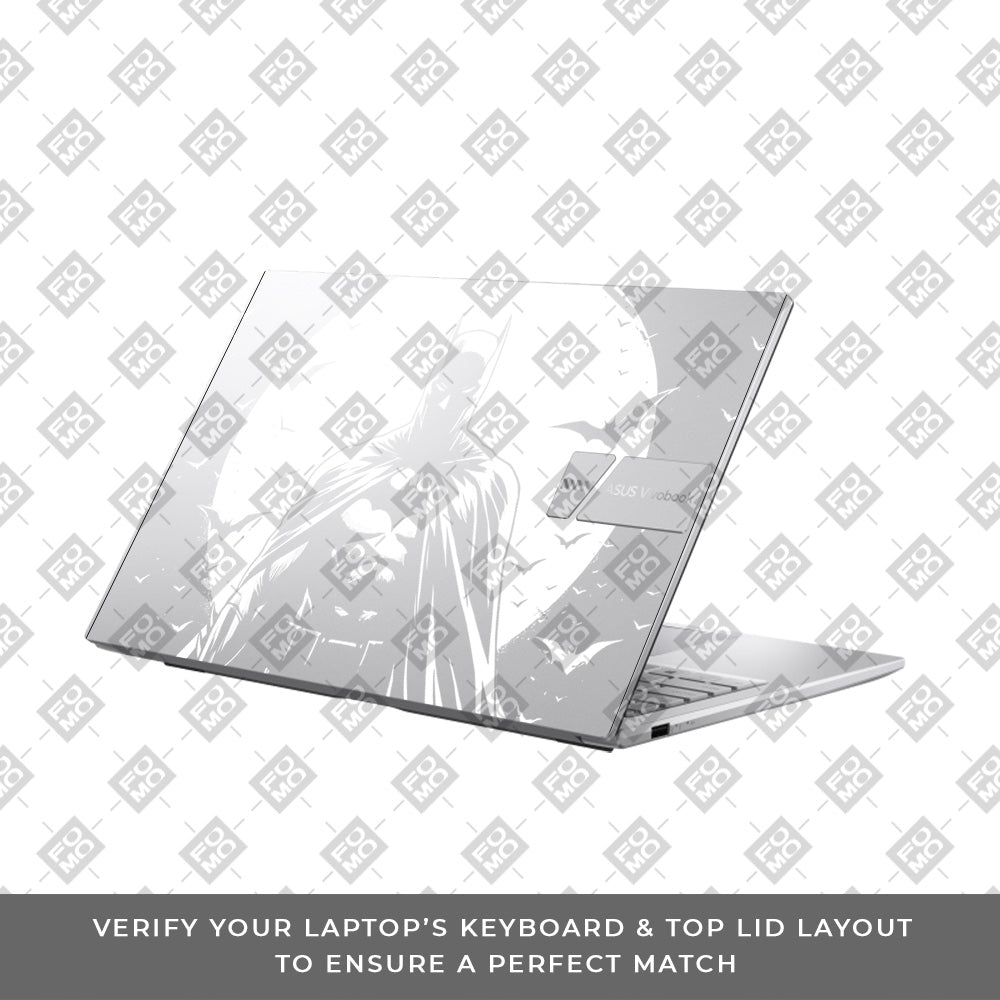 Transparent Dark Knight Moon Rise Asus VivoBook 15 X1504VA Laptop Skin