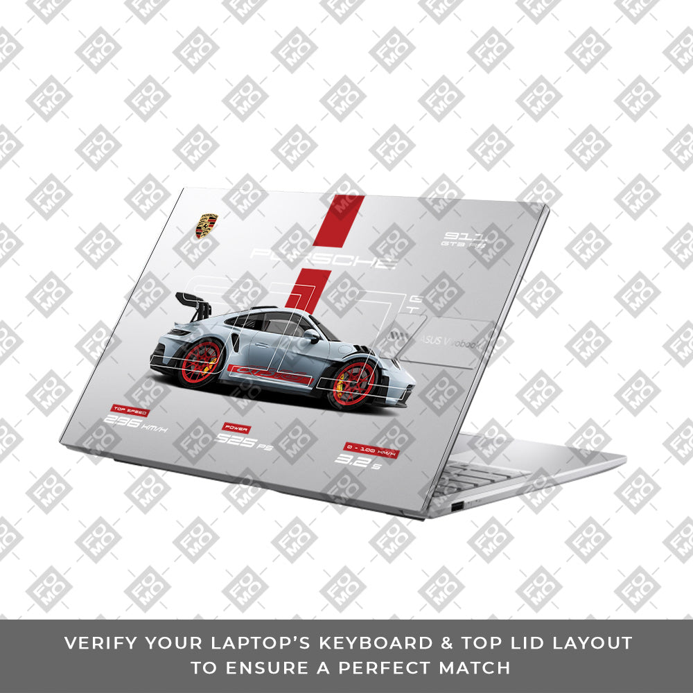 Transparent Porsche 911 Performance Asus VivoBook 15 X1504VA Laptop Skin
