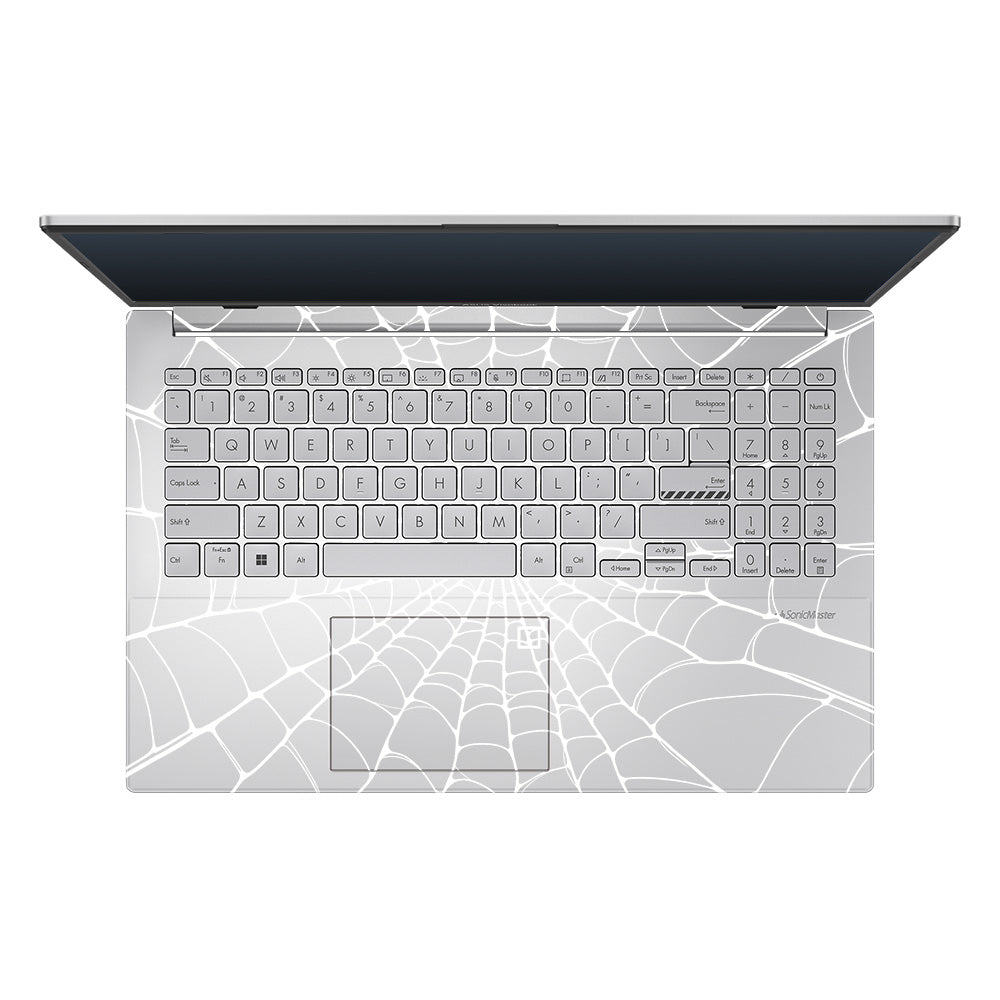 Transparent Spider Web Vortex Asus VivoBook Go 14 E1404 Laptop Skin