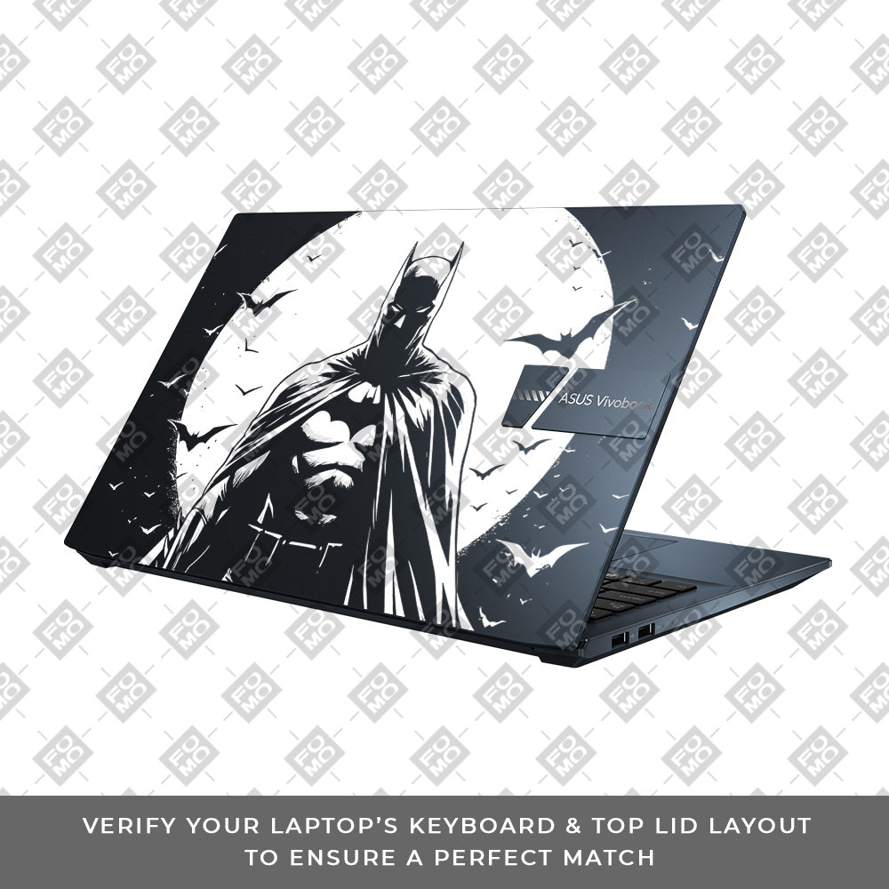 Transparent Dark Knight Moon Rise Asus Vivobook Go 15 E1504G Laptop Skin