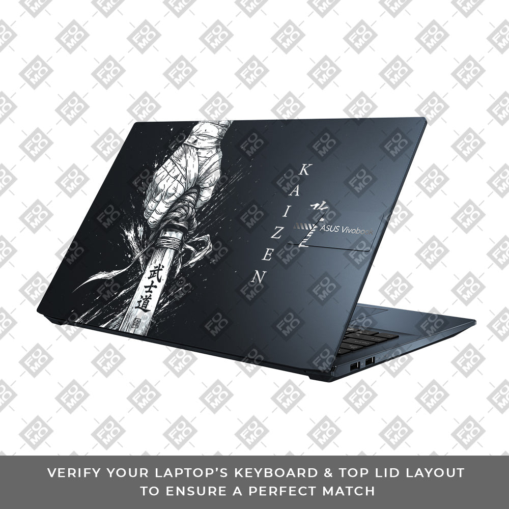 Transparent Kaizen Samurai Sword Asus Vivobook Go 15 E1504G Laptop Skin