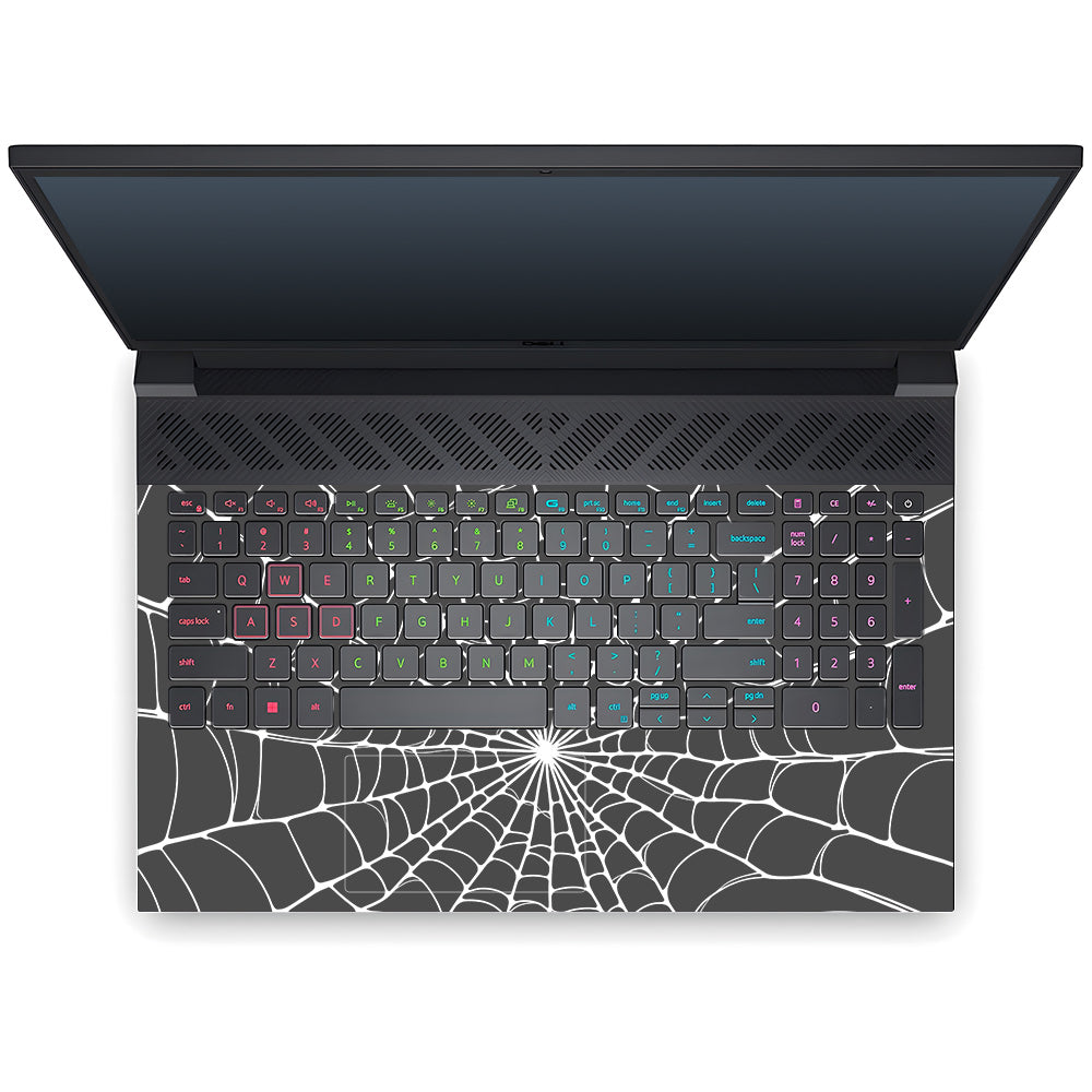 Transparent Spider Web Vortex Dell G15 5520, 5530 Laptop Skin