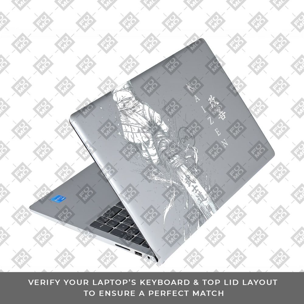 Transparent Kaizen Samurai Sword Dell Inspiron 3520 Laptop Skin
