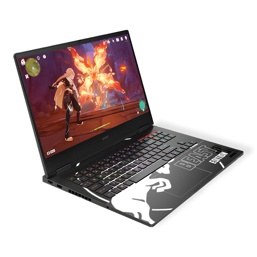 Transparent Red Bull Energy HP Omen Gaming 16 Laptop Skin