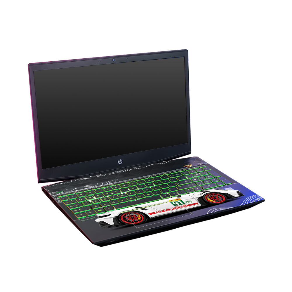 Transparent Porsche GT3 RS Power HP Pavilion Gaming 15 CX Series Laptop Skin
