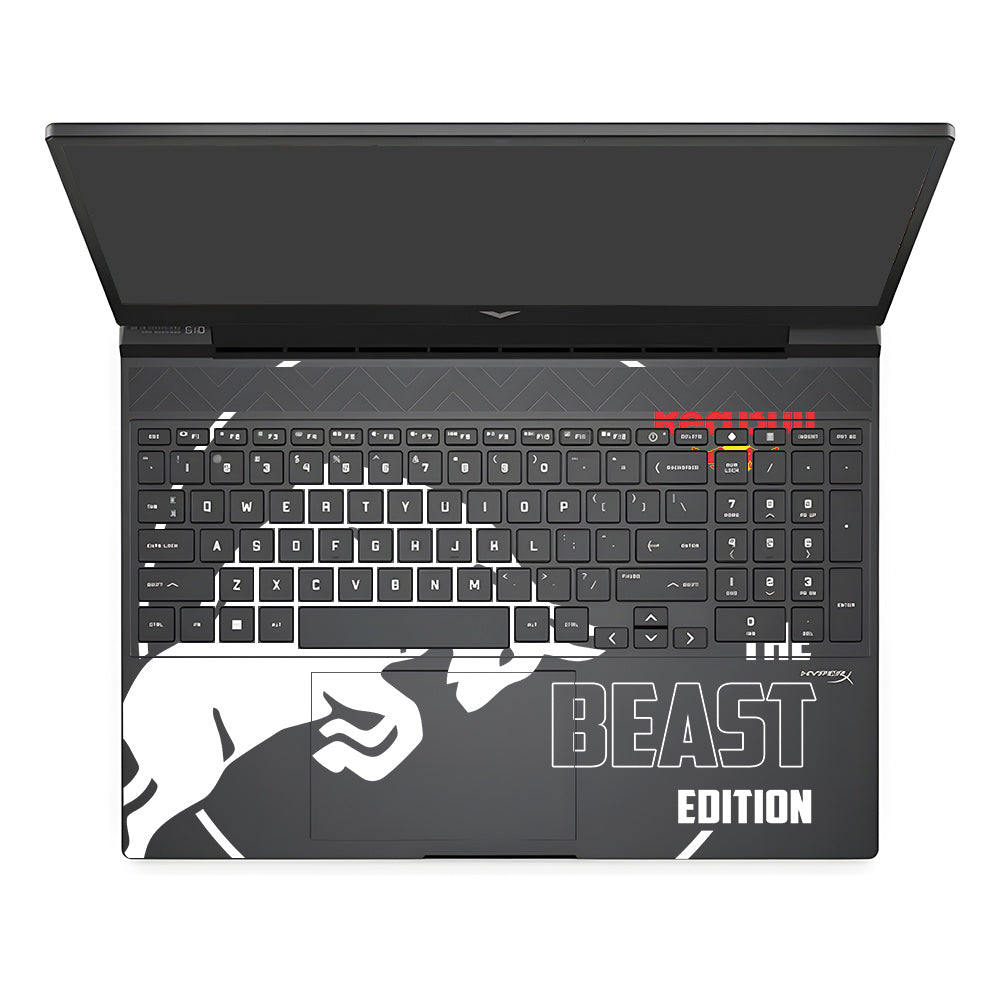 Transparent Red Bull Energy HP Victus Laptop Skin