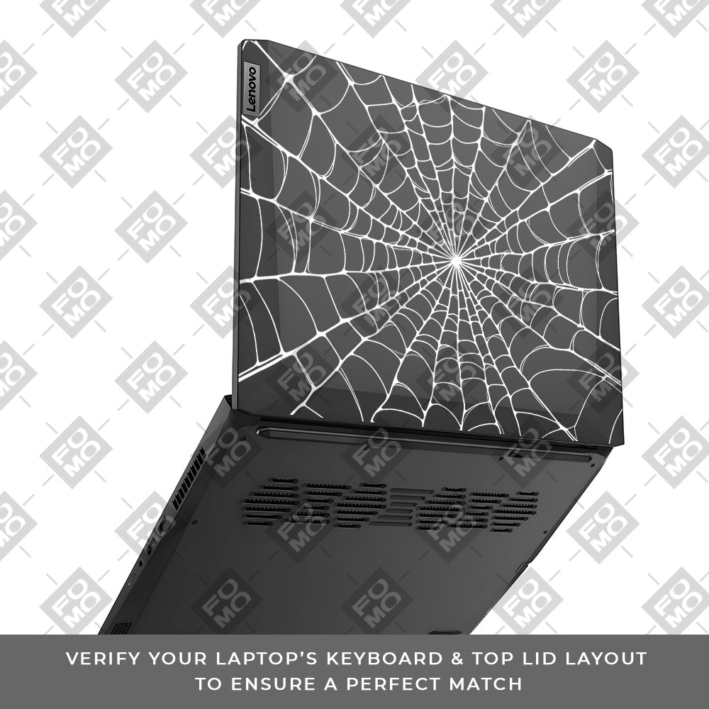 Transparent Spider Web Vortex Lenovo IdeaPad Gaming 3 15ACH6 and 15IHU6 Laptop Skin