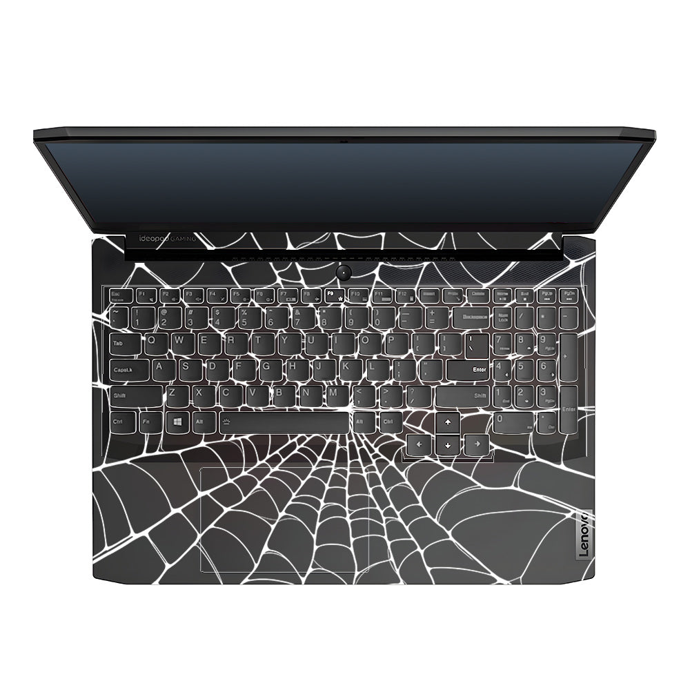 Transparent Spider Web Vortex Lenovo IdeaPad Gaming 3 15ACH6 and 15IHU6 Laptop Skin