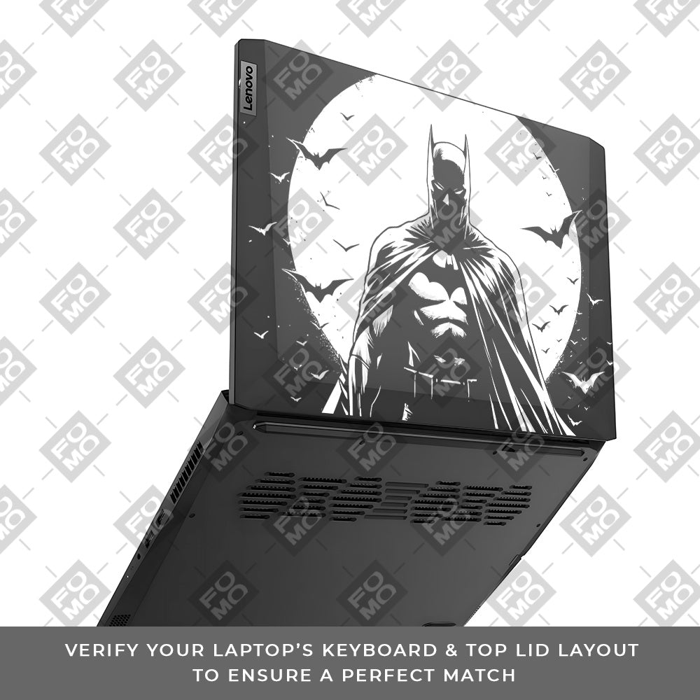 Transparent Dark Knight Moon Rise Lenovo IdeaPad Gaming 3 15ACH6 and 15IHU6 Laptop Skin
