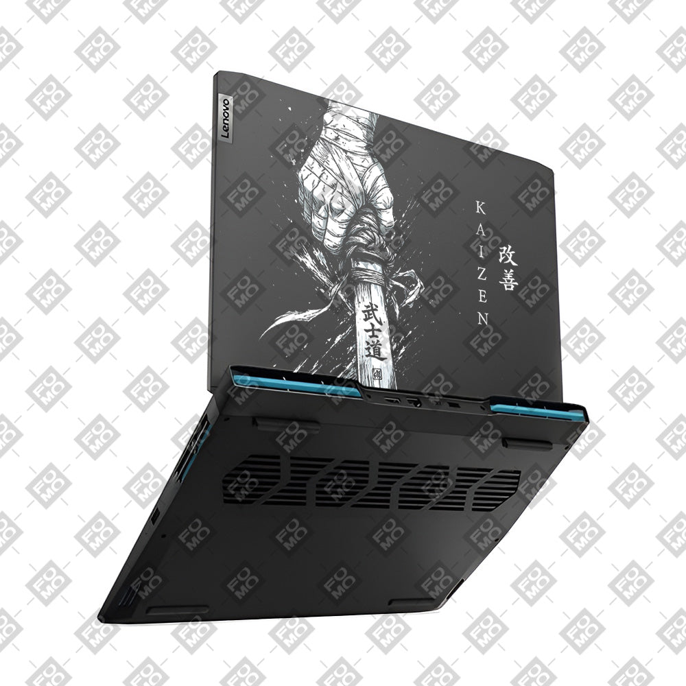 Transparent Kaizen Samurai Sword Lenovo IdeaPad Gaming 3 15ARH7 and 15IAH7 Laptop Skin