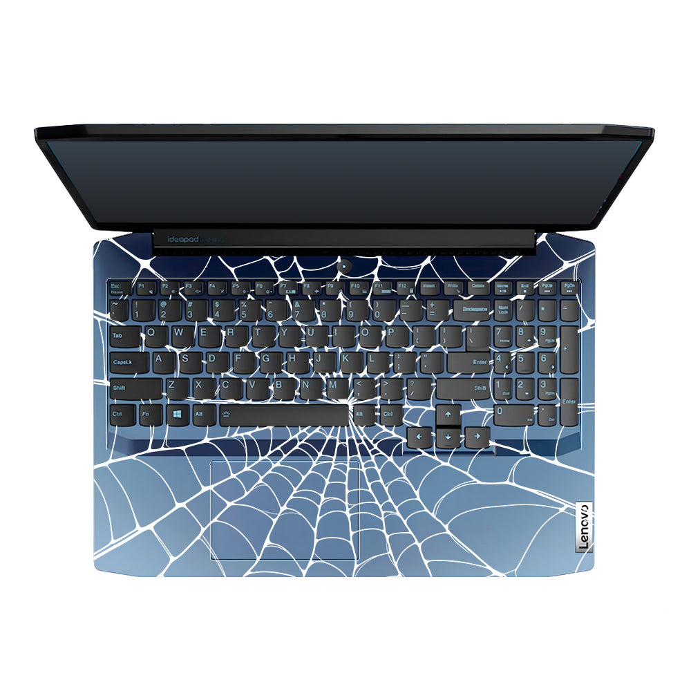 Transparent Spider Web Vortex Lenovo IdeaPad Gaming 3 15ARH05 and 15IMH05 Laptop Skin