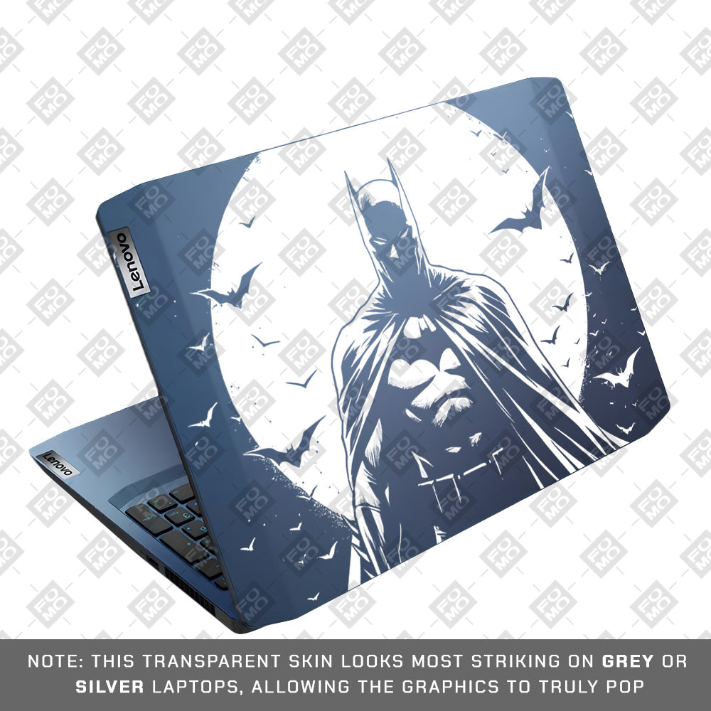 Transparent Dark Knight Moon Rise Lenovo IdeaPad Gaming 3 15ARH05 and 15IMH05 Laptop Skin