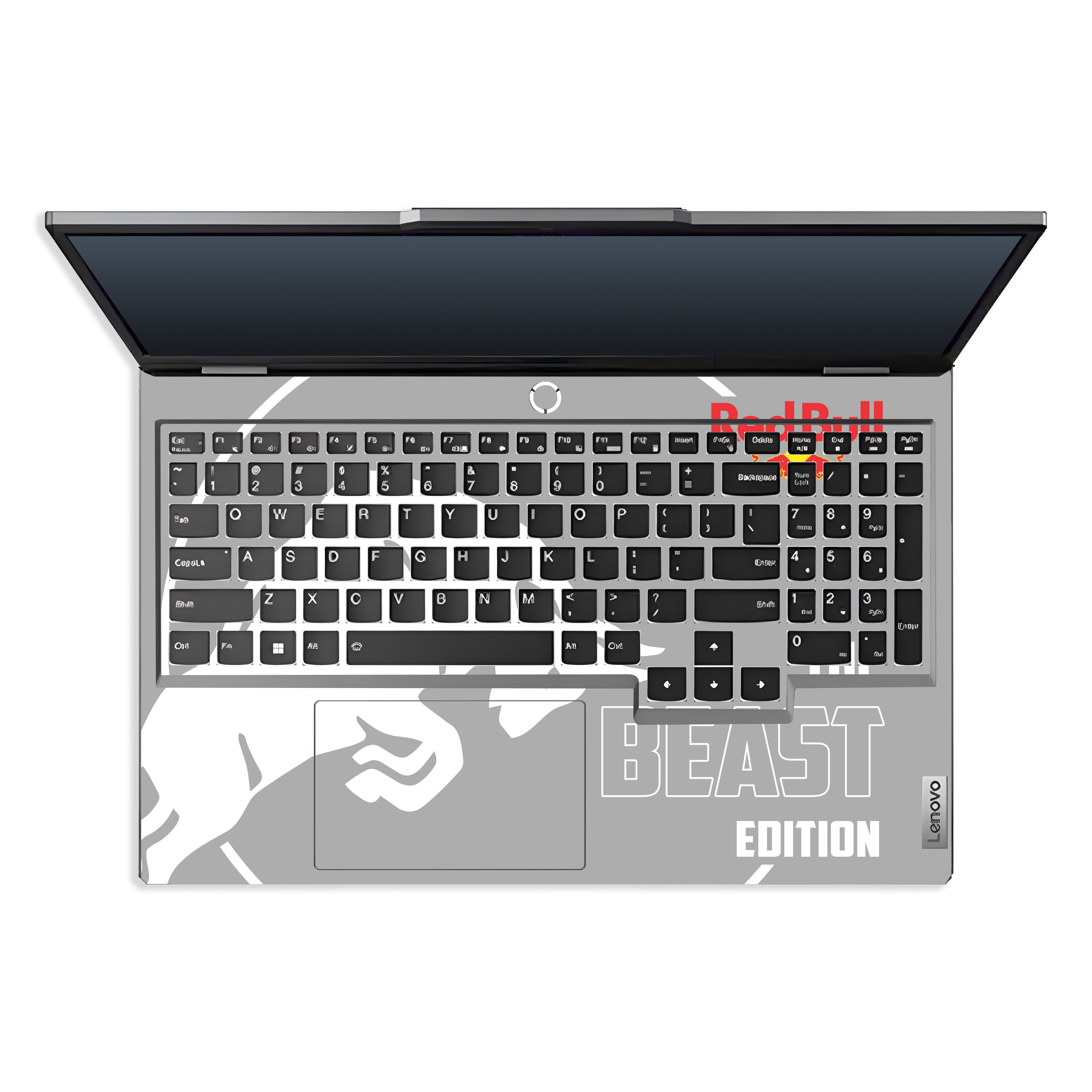 Transparent Red Bull Energy Lenovo LOQ 2024, 2025 Laptop Skin