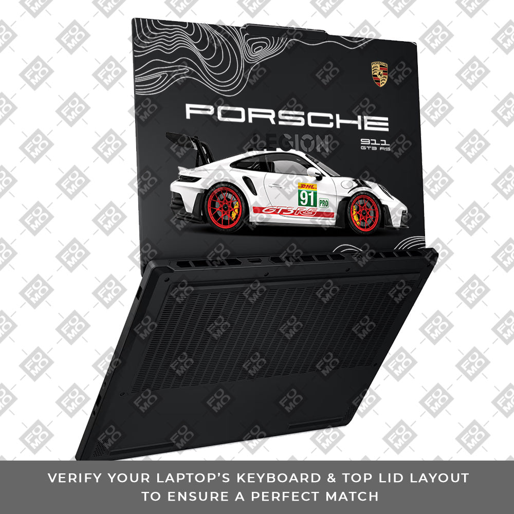 Transparent Porsche GT3 RS Power Lenovo Legion 5 15AHP10 Laptop Skin