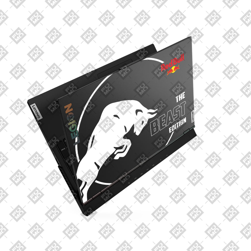 Transparent Red Bull Energy Lenovo Legion 5 15ARH05 Laptop Skin