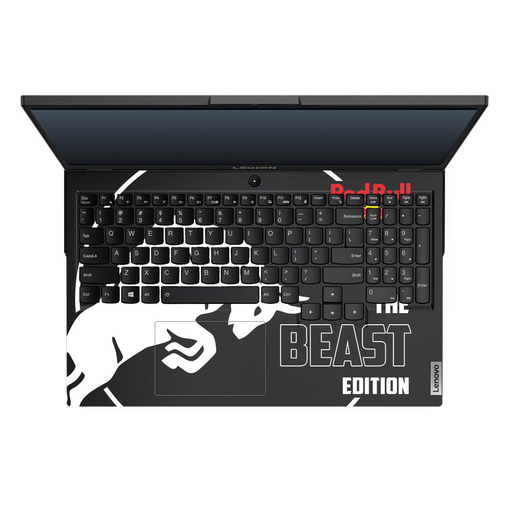 Transparent Red Bull Energy Lenovo Legion 5 15ARH05 Laptop Skin