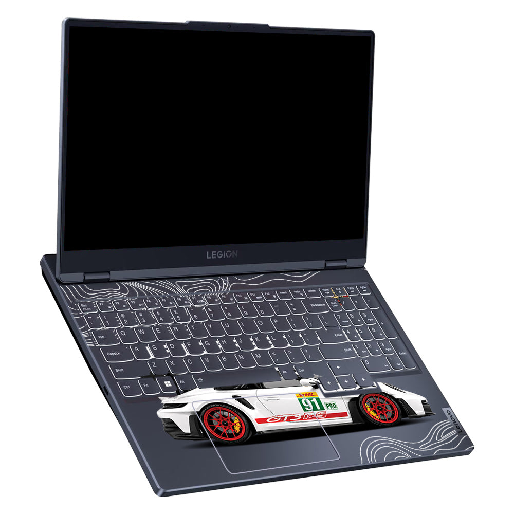 Transparent Porsche GT3 RS Power Lenovo Legion 5 15ARP8 Laptop Skin