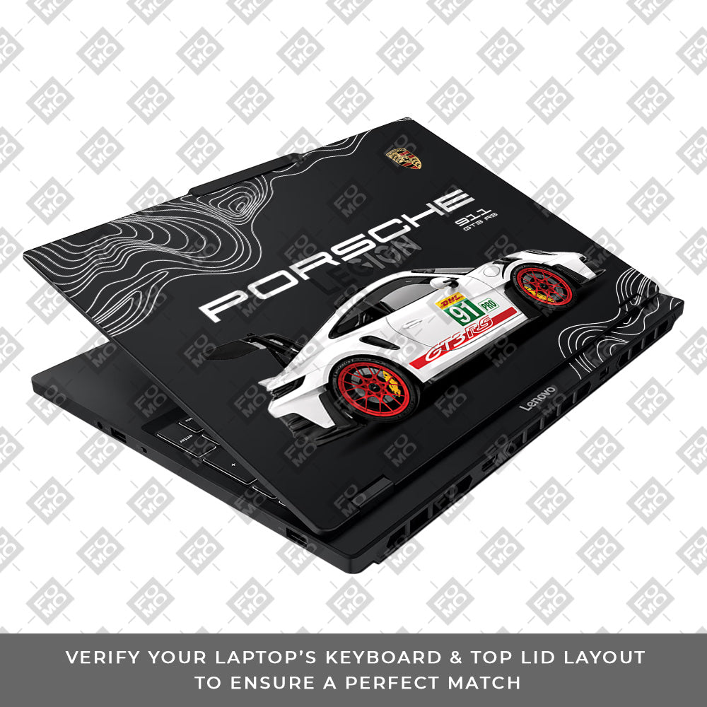 Transparent Porsche GT3 RS Power Lenovo Legion 5 15IAX10 Laptop Skin